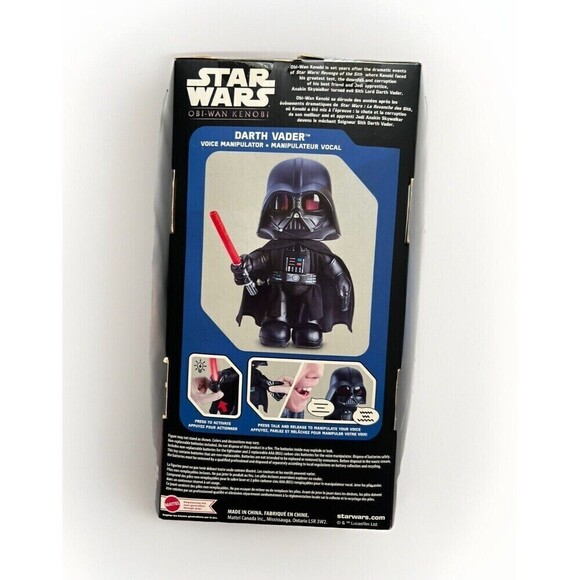 Star Wars Obi Wan Kenobi Series Darth Vader Helmet Voice Manipulator 11" Plush - Picture 3 of 4